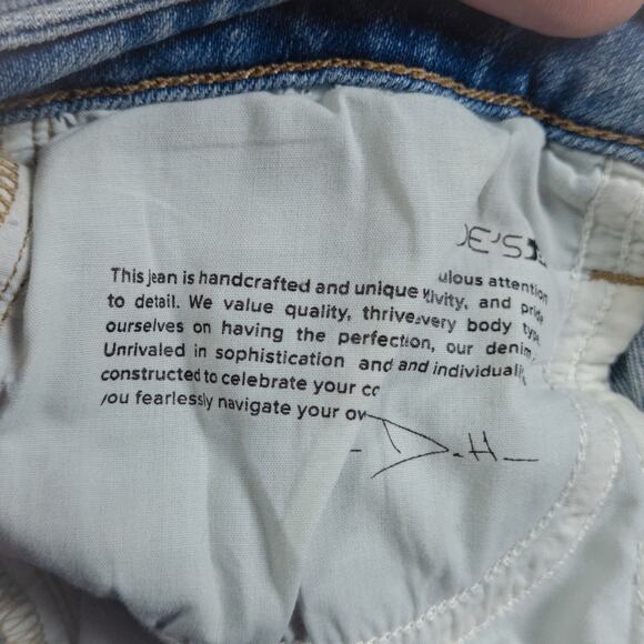 Joe’s Jeans The Charlie High Rise Skinny Crop Size 24 Distressed Denim - Picture 11 of 11